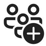 People Community Add SVG Icon